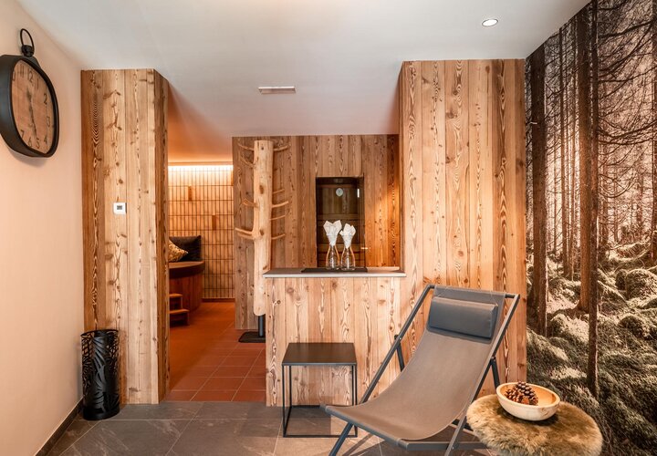 Relax-Bereich in der Sauna